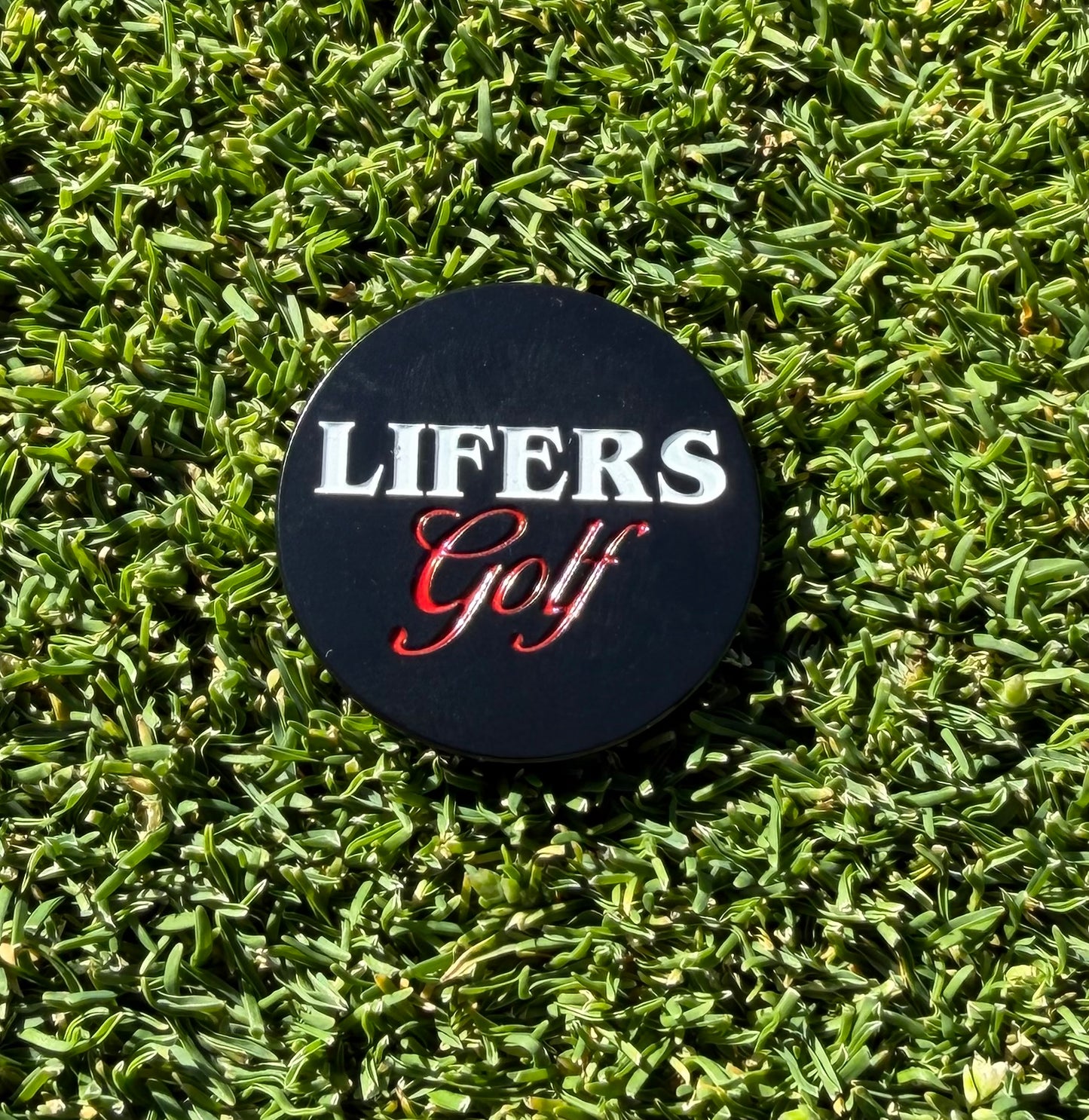 Black Lifers Golf Ball Marker