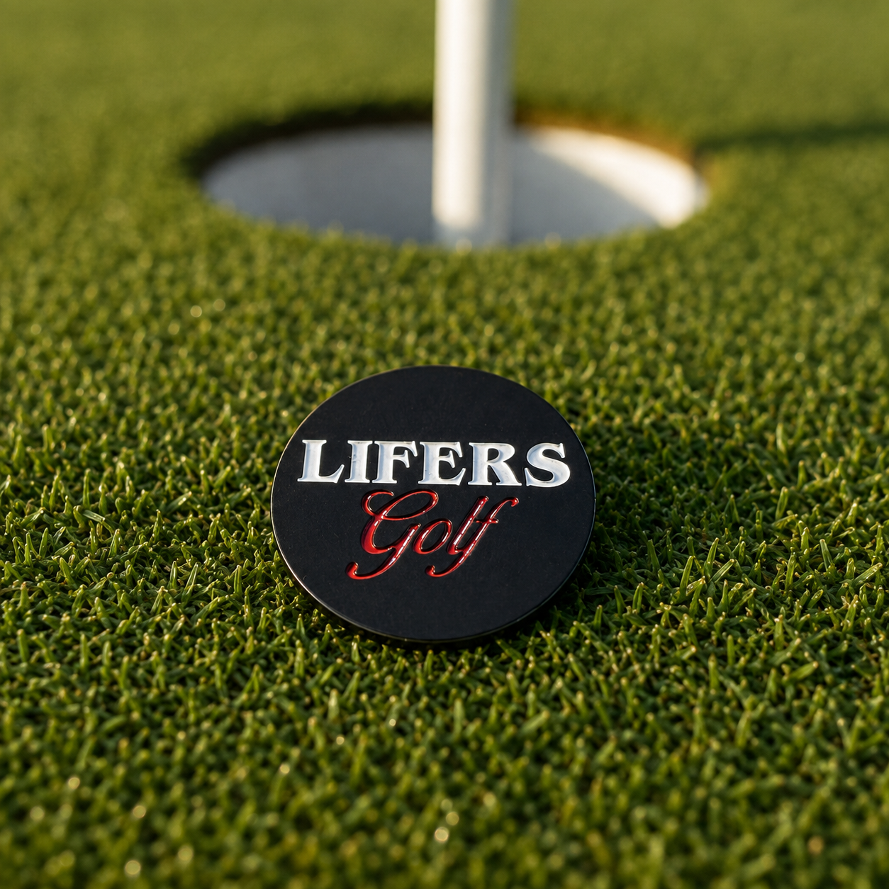 Black Lifers Golf Ball Marker