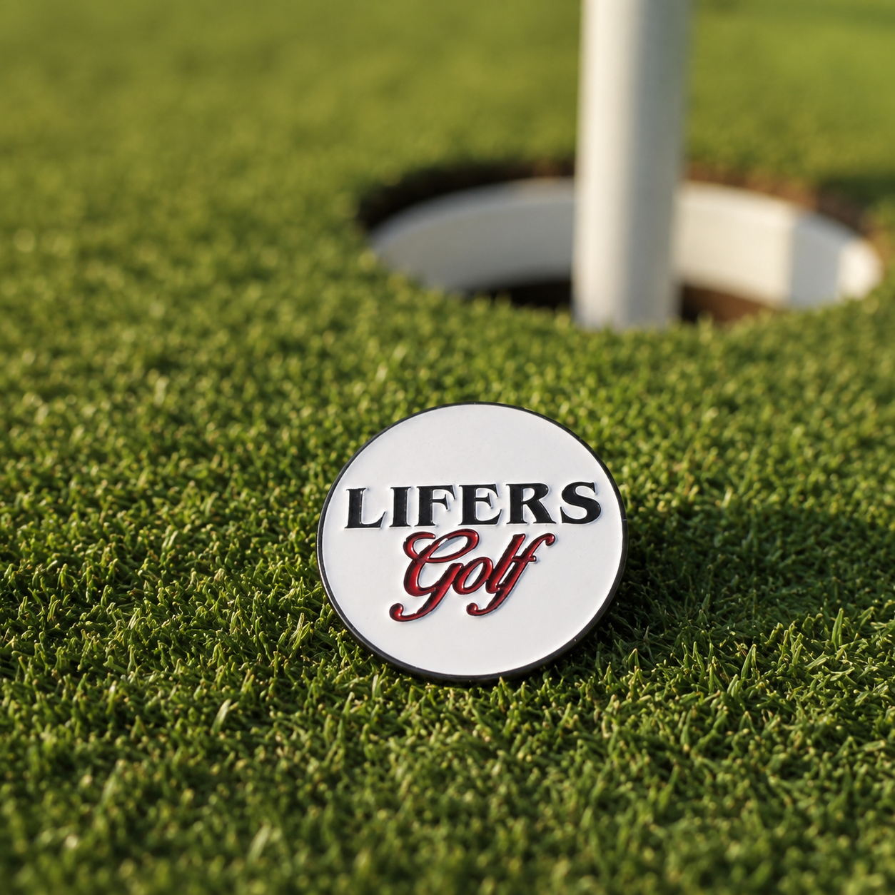 White Lifers Golf Ball Marker