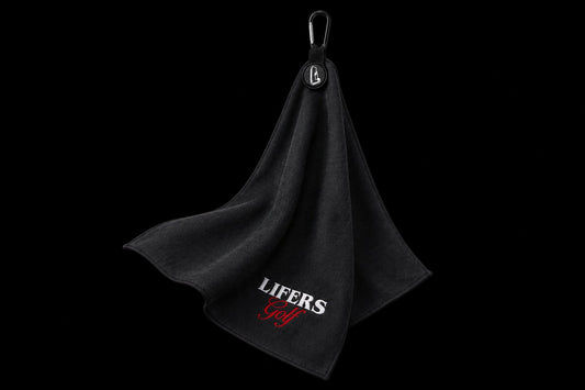 Black Lifers Golf Towel